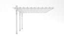 12x16 Valencia Attached Pergola Pergola Vita