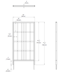Cedar Modern Trellis Trellis Vita