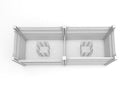 Classic 33" x 97" Keyhole Composting Garden with Fencing Garden Vita