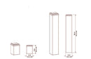 Pergola Short Base Moldings - 4 PK Accessory na