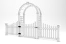 Nantucket Deluxe Arbor with Gate and Wings Arbor Vita
