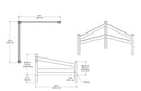 Split Rail Corner Fence Decor Vita