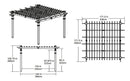 Classic Pergola with Canvas Weave Shade Pergola Vita