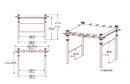10x10 Malibu Canopy Pergola Pergola Vita