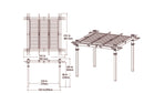 10x10 Avalon Louvered Pergola Pergola Vita