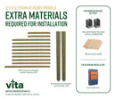 12x12 Elysium Attached Louvered Pergola Pergola Vita