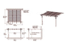 12x12 Elysium Attached Louvered Pergola Pergola Vita