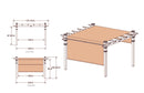 12x12 Monterey Canopy Pergola Pergola Vita