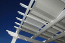 10x10 Deluxe Pergola with Tall Base Moldings and Canvas Weave Pergola Vita