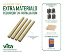10x10 Deluxe Pergola with Tall Base Moldings and Canvas Weave Pergola Vita