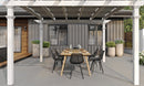 Classic Pergola with Canvas Weave Shade Pergola Vita