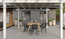 Classic Pergola with Canvas Weave Shade Pergola Vita