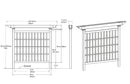 Camden Privacy Screen Trellis Vita