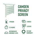 Camden Privacy Screen Trellis Vita