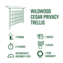 Wildwood Cedar Privacy Trellis Trellis Vita