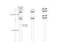 4x4 Arbor Post Mount Kit (4-Pack) Accessory Vita