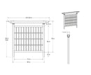 Colonial Privacy Screen Trellis Vita