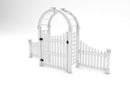 CLASSIC Nantucket Deluxe Arbor with Gate and Wings Arbor Vita