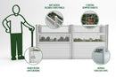 Classic 33" x 97" Keyhole Composting Garden with Fencing Garden Vita
