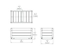 Delta Small Modern Planter - 2 Pack Planter Vita