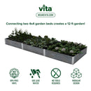 URBANA 4x4x11 Garden Bed, 2 Pack Garden Vita