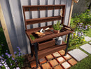 Cedar Potting Bench Decor Vita