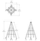 Cedar Garden Obelisk Decor Vita
