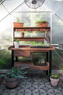 Cedar Potting Bench Decor Vita