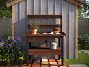 Cedar Potting Bench Decor Vita