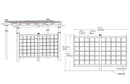 Pergola Privacy Trellis Accessory Vita 