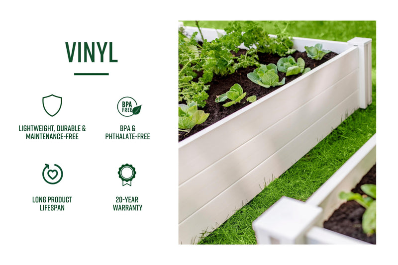 vinyl planter box with trellis Kensington Planter with Trellis