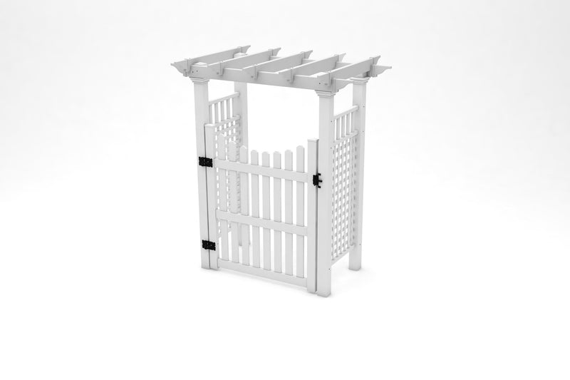 Fairfield Arbor with Gate Arbor Vita 60" Gate No Wings 
