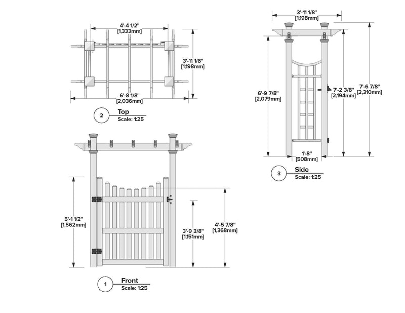 Fairfield Deluxe with Gate Arbor Vita 