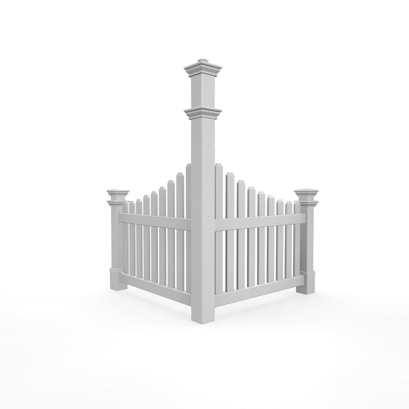 CLASSIC Corner Picket Lamp Post Decor Vita 