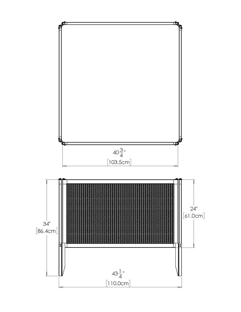 Classic 4x4x11 Garden Bed with Fencing Garden Vita 