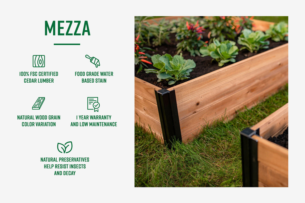 MEZZA 6x6 Keyhole Composting Garden