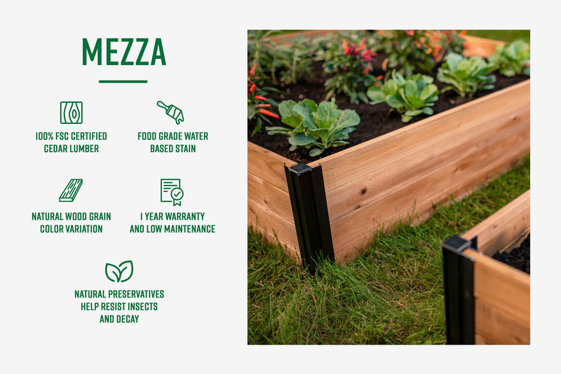 Mezza 22” Cube Planter Planter Vita 