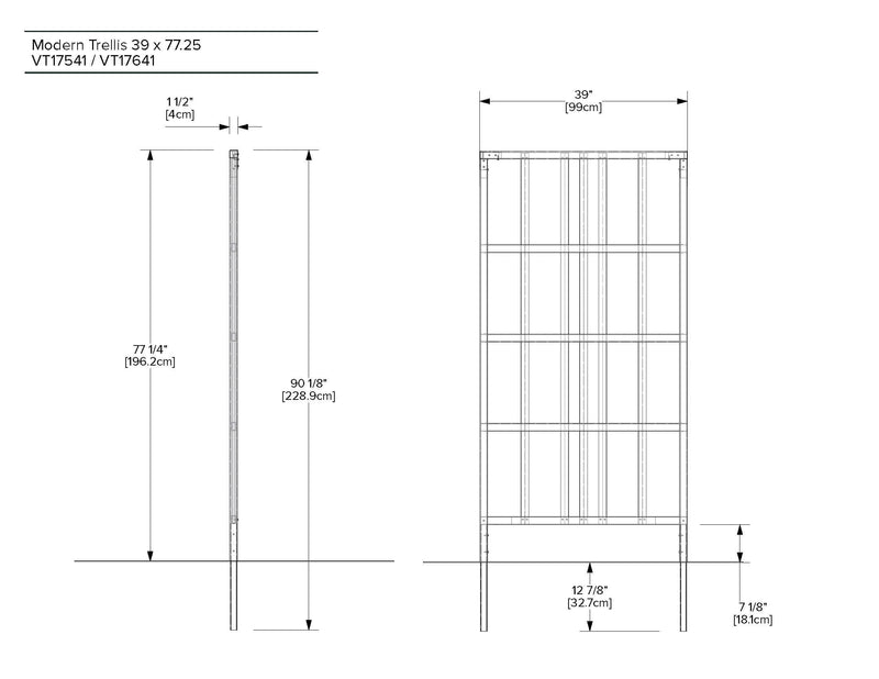 Urbana Medium Modern Trellis Trellis Vita 