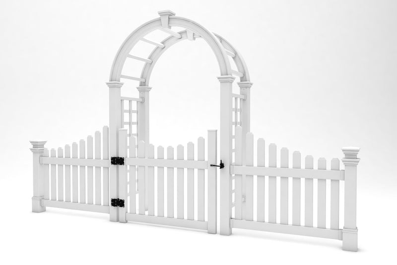 Nantucket Deluxe Arbor Arbor Vita 43" Gate Add Wings 