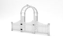 Nantucket Legacy Arbor with Gate Arbor Vita 43" Gate Add Wings 