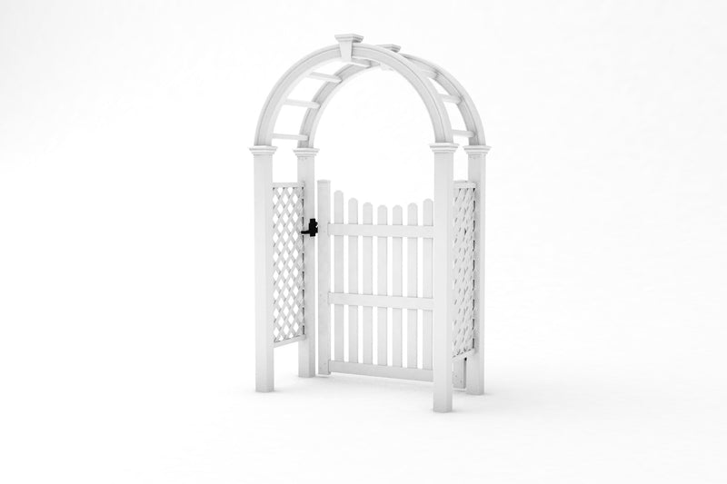 Nantucket Legacy Arbor with Gate Arbor Vita 