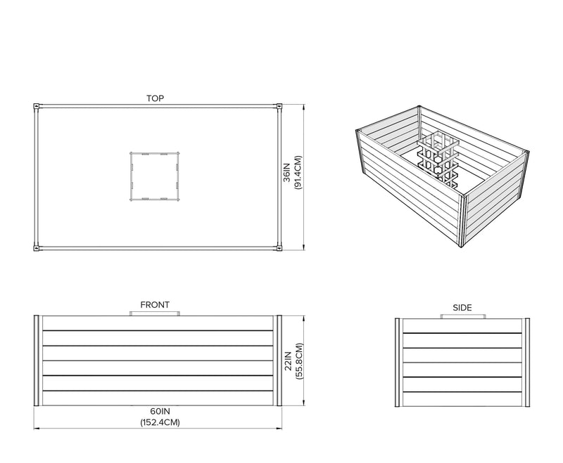 URBANA 3x5 Keyhole Composting Garden Garden Vita 