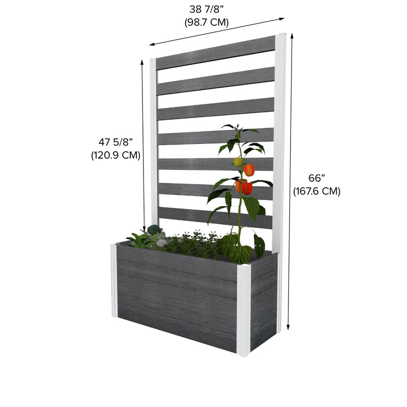 URBANA Small Parklette with Trellis Planter Vita 