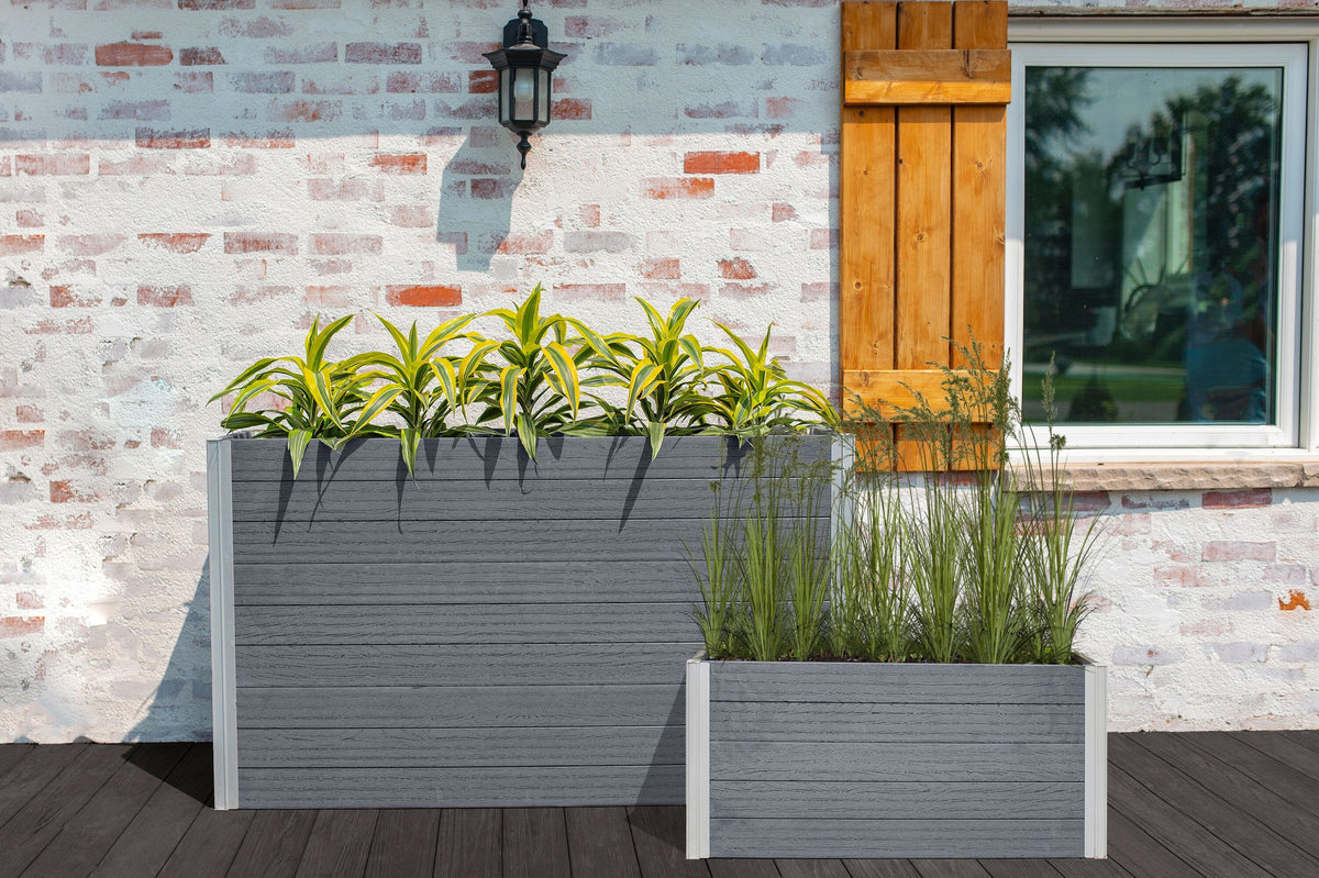 vita urbana planter with trellis Vita Urbana Parklette Planter Large