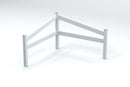 Split Rail Corner Fence Decor Vita 