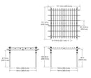 Classic Pergola with Privacy Trellis Pergola Vita 