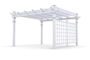 Classic Pergola with Privacy Trellis Pergola Vita 