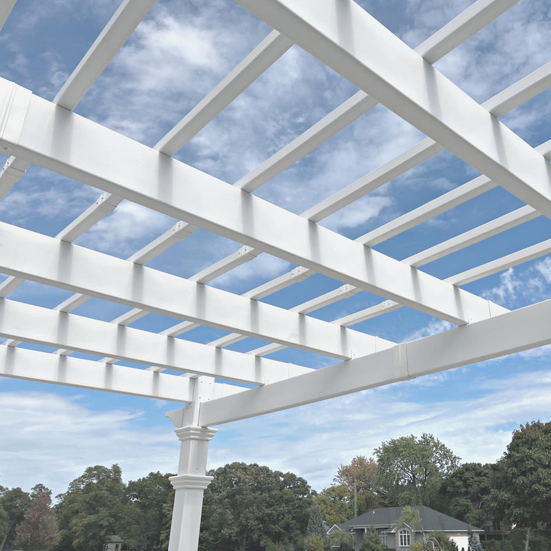 Classic Pergola with Privacy Trellis Pergola Vita 