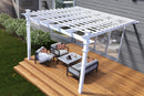12x12 Freemont Attached Pergola Pergola Vita 