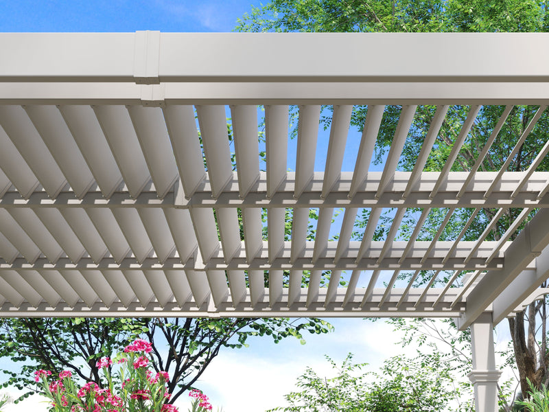 camelot planter trellis 12x12 Camelot Louvered Pergola